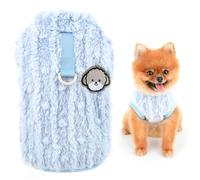 SMALLLEE_LUCKY_STORE Joli pull en polaire Sherpa pour animal de compagnie - Pull doux pour chiot avec anneau en D - Sweat-shirt extensible pour l'hiver et l'automne - Vêtements pour yorkshire,