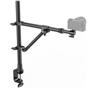 SMALLRIG Support De Bureau Triangulaire, 3kg Max. Charge, Support de Caméra Aérienne avec Tige de Support Auxiliaire, avec Support de Téléphone et Petite Rotule pour Camera/Phone/Lumière/WebCam - 4304