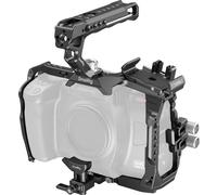 SMALLRIG Basic Kit de Cage pour Blackmagic Design Cinema Camera 6K, Cage Complète pour BMCC 6K, avec Poignée Supérieure, Support SSD, Serre-câble et Support d'Adaptateur de Monture d'Objectif - 4574