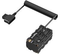 SmallRig 4884 Câble d'alimentation D-Tap vers batterie factice NP-F double face