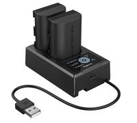 SMALLRIG 5409 Kit de 2 Batteries + Chargeur pour Canon LP-E6P