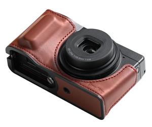 SMALLRIG 5678 Kit Étui Cuir pour Ricoh GR IV/III/IIIx/Etc. Rouge