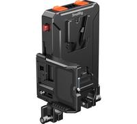 SmallRig 5881 Plaque d'adaptation de Batterie V-Mount avec Gestion Intelligente de l'alimentation (et Pince à Double Tige de 15mm)