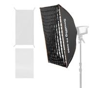 SMALLRIG 60x90cm FS-6090 Softbox Bowens à Dégagement Rapide avec Diffuseur/Grille Nid d'Abeille/Sac, Compatible avec SMALLRIG RC 220 Pro, pour COB à Monture Bowens, pour Godox pour Neewer -5369
