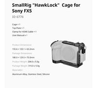 SmallRig - 6776 cage HawkLock pour Sony FX5