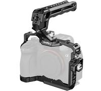 SMALLRIG A7 V A7 IV A7R V Cage Kit A7S III Cage Kit de Base avec Poignée Supérieure Plaque Latérale Verrouillable Serre-Câble HDMI pour Sony A7 V A7R V Alpha 7 IV Alpha 7S III - 3668B