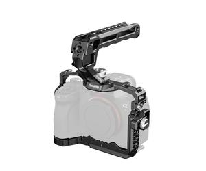 SMALLRIG A7 V A7 IV A7R V Cage Kit A7S III Cage Kit de Base avec Poignée Supérieure Plaque Latérale Verrouillable Serre-Câble HDMI pour Sony A7 V A7R V Alpha 7 IV Alpha 7S III - 3668B
