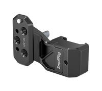 SMALLRIG Adaptateur d'Extension de Poignée Latérale avec Pince OTAN, pour Cages avec Rails OTAN intégrés, plaques de Montage, avec Trous filetés 1/4"-20 et Trous de positionnement 1/4"-20-4458