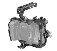 SMALLRIG Basic Kit de Cage pour Blackmagic Design Cinema Camera 6K - 4574B | Poignée supérieure, support SSD, serre-câble et support adaptateur d'objectif. Cage complète BMCC 6K.