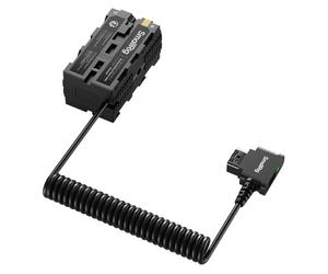 SMALLRIG Batterie Factice D-Tap vers NP-F Double Face, avec Ports USB-C et CC, écran LED, pour Batteries NP-FZ100 / LP-E6NH / LP-E6P / EN-EL15C, pour Moniteur et Emetteurs Vidéo sans Fil - 4884