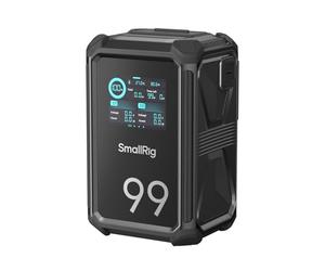 SMALLRIG Batterie V Mount X99, 99 Wh/6 800 mAh, 100 W Puissance, Charge Complète en 2 h, Double D-TAP, USB-C, ports CC, Contrôle par APP, Ecran Tactile 2", pour Caméscope, Moniteur, Lampe Vidéo - 4984