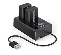 SMALLRIG Batteries de Rechange pour Appareil Photo et Chargeur d'Ecran LCD (Lot de 2), Compatible avec NP-FW50 pour Sony A6000, A6500, A6300, A6400, A7, A7 II, A7R II, A7S II, A7S, A7R - 3818
