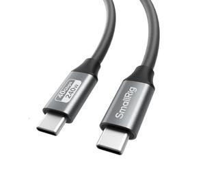 SMALLRIG Câble de données USB-C (droit à droit, 60 cm) (40 Gbit/s + 240 W + 8K) 5074