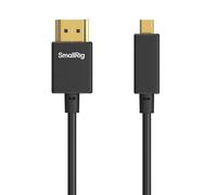SMALLRIG Câble HDMI D vers A Ultra Fin 4K 60Hz 100cm - 4795 | ultra fin 100 cm 4K 60Hz HDR HDMI 2.0. pour Sony A7RIII/A7II/A7M3, pour FUJIFILM X-T4/X-T3.