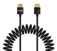 SMALLRIG Câble spiralé HDMI 2.0 (A vers A), 4K @ 60 Hz 18 Gbps, haute vitesse, compatible 3D, TPU souple et durable, câble de caméra pour BMPCC 4K/6K, pour Panasonic S1H/GH5, etc- 4963