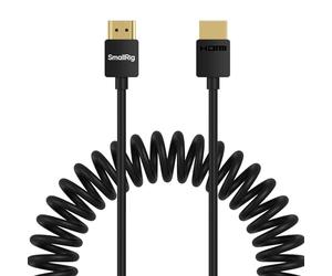 SMALLRIG Câble spiralé HDMI 2.0 (A vers A), 4K @ 60 Hz 18 Gbps, haute vitesse, compatible 3D, TPU souple et durable, câble de caméra pour BMPCC 4K/6K, pour Panasonic S1H/GH5, etc- 4963