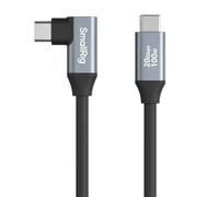 SMALLRIG Câble USB-C 60cm Droit/Coudé 20Gbps PD100W 4791 | Câble USB-C 3.2 Gen 2x2 60cm droit vers coudé. 20 Gbit/s, charge rapide PD 100W.