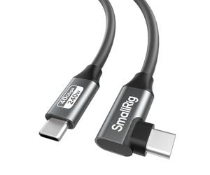SMALLRIG Câble USB4 40 Gbit/s USB-C, charge rapide 240 W et vidéo 8K@60Hz et transfert de données 40 Gbit/s, 35 cm/13,8 pouces, pour MacBook, pour iPad Pro, pour iPhone - 5075