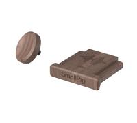 SMALLRIG Cache-griffe flash en noyer avec capuchon de déclencheur pour FUJIFILM X100VI / X100V / X-T30 III / X-T30 II / X-T30 / X-M5 / X-E5 / X-E4 / X-E3 / X-T50 / X-T5 / X-T4 / X-T3 / X-Pro3 / X100F
