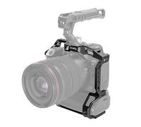SMALLRIG Cage pour Canon R5/R6/R5C/R6 Mark II avec BG-R10 3464B | Support de cold shoe intégré. Trous 1/4"-20 et 3/8"-16 pour accessoires.