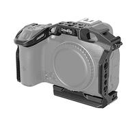 SMALLRIG Cage pour Canon R7, Plaque QR Arca, Cold Shoe et Rail NATO - 4003B | Trous filetés 1/4"-20 et 3/8"-16 pour accessoires et montage stable.