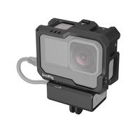 SMALLRIG Cage pour GoPro Hero 12/11/10/9, 2 Cold Shoe - 3083C | Couleur Noir. 2 Supports Cold Shoe. pour GoPro Light Mod et Microphone. Lampe Vidéo LED.