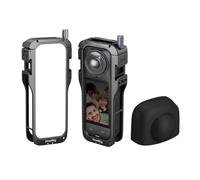SMALLRIG Cage pour Insta360 x5, Boîtier de Protection en Alliage d'Aluminium Durable avec Fixation Rapide, pour Griffes Intégrées et Filetage 1/4", avec Capuchon de Protection en Silicone - 5195
