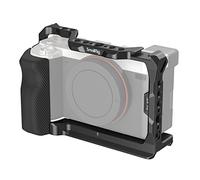 SMALLRIG Cage pour Sony A7C - 3212B | Poignée latérale silicone, Plaque QR pour Arca, Trous pour Arri, Cold Shoe