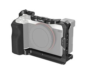SMALLRIG Cage pour Sony A7C - 3212B | Poignée latérale silicone, Plaque QR pour Arca, Trous pour Arri, Cold Shoe