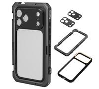 SMALLRIG Cage vidéo Mobile pour iPhone 17 Pro, étui avec Plaque arrière d'objectif à Monture en T et Plaque arrière d'objectif filetée de 17 mm, Cadre Souple en TPU pour Enregistrement vidéo - 5545