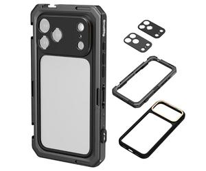 SMALLRIG Cage vidéo Mobile pour iPhone 17 Pro, étui avec Plaque arrière d'objectif à Monture en T et Plaque arrière d'objectif filetée de 17 mm, Cadre Souple en TPU pour Enregistrement vidéo - 5545