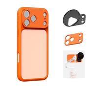 SMALLRIG Coque FilMov pour iPhone 17 Pro, Filtre 67 mm - 5792 | Dos Creux avec Plaque arrière. Adaptateur de Filtre 67 mm. pour Téléphone, pour DJI, pour Insta360. Couleur Orange.