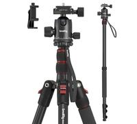 SmallRig CT-10 Trépied pour Appareil Photo, Trépied Pliable en Aluminium de 180,3 cm, Tête Sphérique à 360° Amovible, Hauteur Réglable de 40,6 cm à 180,3 cm, Charge Utile 15 kg