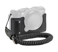 SMALLRIG Demi-Étui en Cuir pour Fujifilm X-M5, Noir - 4879 | Comprend une dragonne, cuir véritable, portable et protecteur