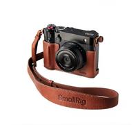 SMALLRIG Étui de protection en cuir marron compatible avec Fujifilm GFX100RF