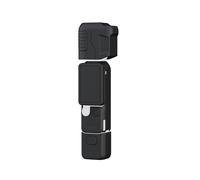 SMALLRIG Étui de Protection en Silicone pour DJI Osmo Pocket 4 - Protection Modulaire Multi-Directionnelle, Matériau en Silicone Souple, avec Protecteur d'Écran en Verre Trempé et Dragonne - 6007