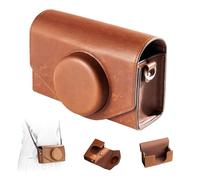 SMALLRIG Étui en Cuir pour FUJIFILM X-E5 / X100VI, étui de Transport avec Fermeture magnétique, Pochette de Protection, Sac de Rangement Compact, Sac bandoulière, bandoulière, Marron - 5986