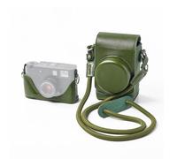 SMALLRIG Étui en Cuir pour Fujifilm X Half, Sac de Transport Rétro avec Demi-Etui en Cuir, Poche pour Carte Intégrée, Portable et Protecteur avec Bandoulière Tissée (Vert) - 5220
