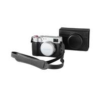 SMALLRIG Étui en Cuir pour Fujifilm X100VI, avec Demi-étui, Rabat et Bandoulière, Cuir Véritable, Portable et Protecteur, Noir - 5622
