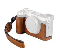 SMALLRIG Étui en Cuir pour Sony A7C II/A7CR - 5015 | Étui cuir rétro avec dragonne. Cadre alliage d'aluminium. Pour trépied/prise de vue à main levée.