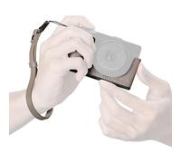 SMALLRIG Étui en Cuir Véritable Série GR IV/GR III, Compatible avec RICOH GR IV/GR III/GR IIIx/GR III HDF/GR IIIx HDF, Format Demi-Boîtier Vintage, avec Bandoulière, Gris - 5677