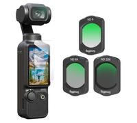 SMALLRIG Filtres Magnétiques ND pour DJI Osmo Pocket 4/3, Lot de 3 Filtres Multicouches ND8, ND64, ND256 et Protecteur d'Écran pour Outdoor Contrôle de l'Exposition et Protection des Objectifs - 4774