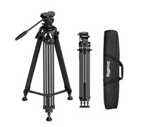 SMALLRIG FreeSpeed Trépied Carbone 185 cm, pour Manfrotto, 10 kg - 5443 | Extension Rapide par Un Bouton. Poids 3,4 kg. Charge max 10 kg. Robuste pour Usage Pro.