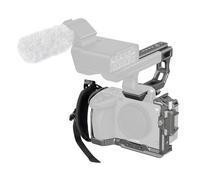 SMALLRIG HawkLock Cage Kit pour Sony FX3/FX30-4771 | Extension de poignée XLR, dragonne, serre-câble HDMI, griffe froide QR, rail OTAN/plaque QR pour Arca. Gris Titane.