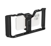 SMALLRIG IG-01 Cage Universelle pour téléphone IntegraGrip, Double poignée Ultra-Large, Monture en V, Fixation pour Griffe, Filetage 1/4"-20, Prise QD, Compatible iPhone et Android - 5355