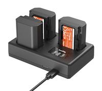 SMALLRIG Kit Batterie NP-FZ100 appareils pour Sony, Chargeur LCD Triple Emplacement avec 3 Batteries 1940 mAh, décodage Complet pour Sony A7V, A7IV, A7III, A7C, A6700, A6600, FX3, FX30, ZV-E1-6016