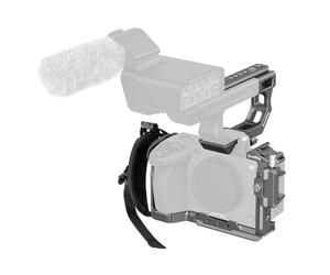 SMALLRIG Kit Cage Caméra HawkLock QR pour Sony FX3 / FX30 avec Extension de Poignée XLR, Dragonne et Serre-câble pour HDMI, Griffe Froide QR, Rail OTAN/Plaque QR pour Arca, Gris Titane - 4771