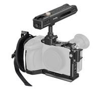 SMALLRIG Kit Cage pour Sony FX2, Cage à Dégagement Rapide HawkLock avec Poignée Supérieure, Dragonne et Serre-Câble pour HDMI, Rail OTAN/Plaque QR intégrée pour Arca - 5589