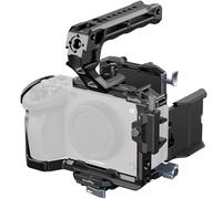 SMALLRIG Kit Cage pour Sony FX3/FX30 Comprenant Cage, Plaque de Montage Batterie V-Mount, Protection d'Ecran LCD, Poignée Supérieure, Serre-Câble HDMI et Rail NATO - 5823