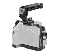 SMALLRIG Kit de Base de Cage pour Sony A7 V/A7R V/A7 IV - 6025 | Plaque de dégagement rapide pour Arca. Poignée supérieure et serre-câble pour HDMI inclus.